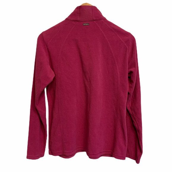 Columbia 1/4 zip Fleece Raspberry - Picture 2 of 6